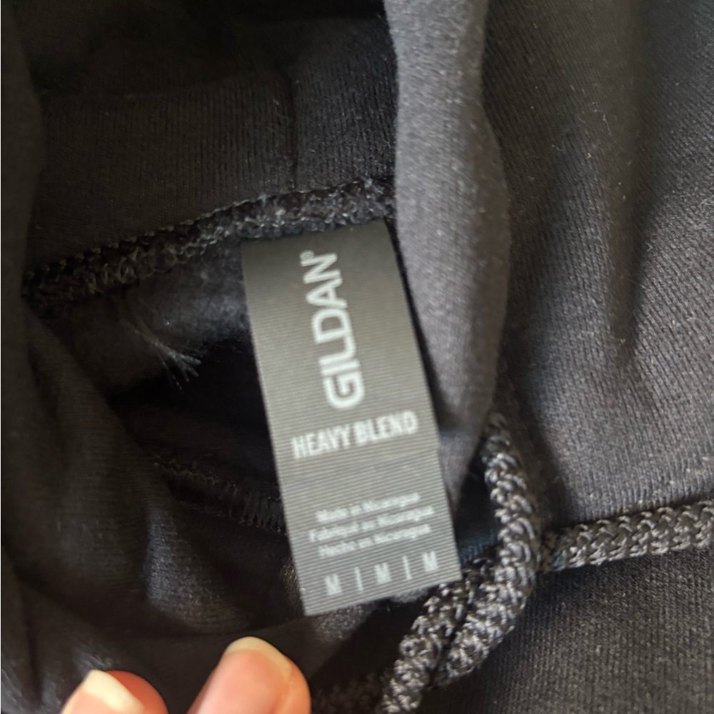 Gildan Black Heavy Blend Hoodie - Picture 2 of 2